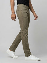 Men Rover Jeans Regular Fit Green Mid Rise