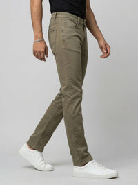Men Rover Jeans Regular Fit Green Mid Rise