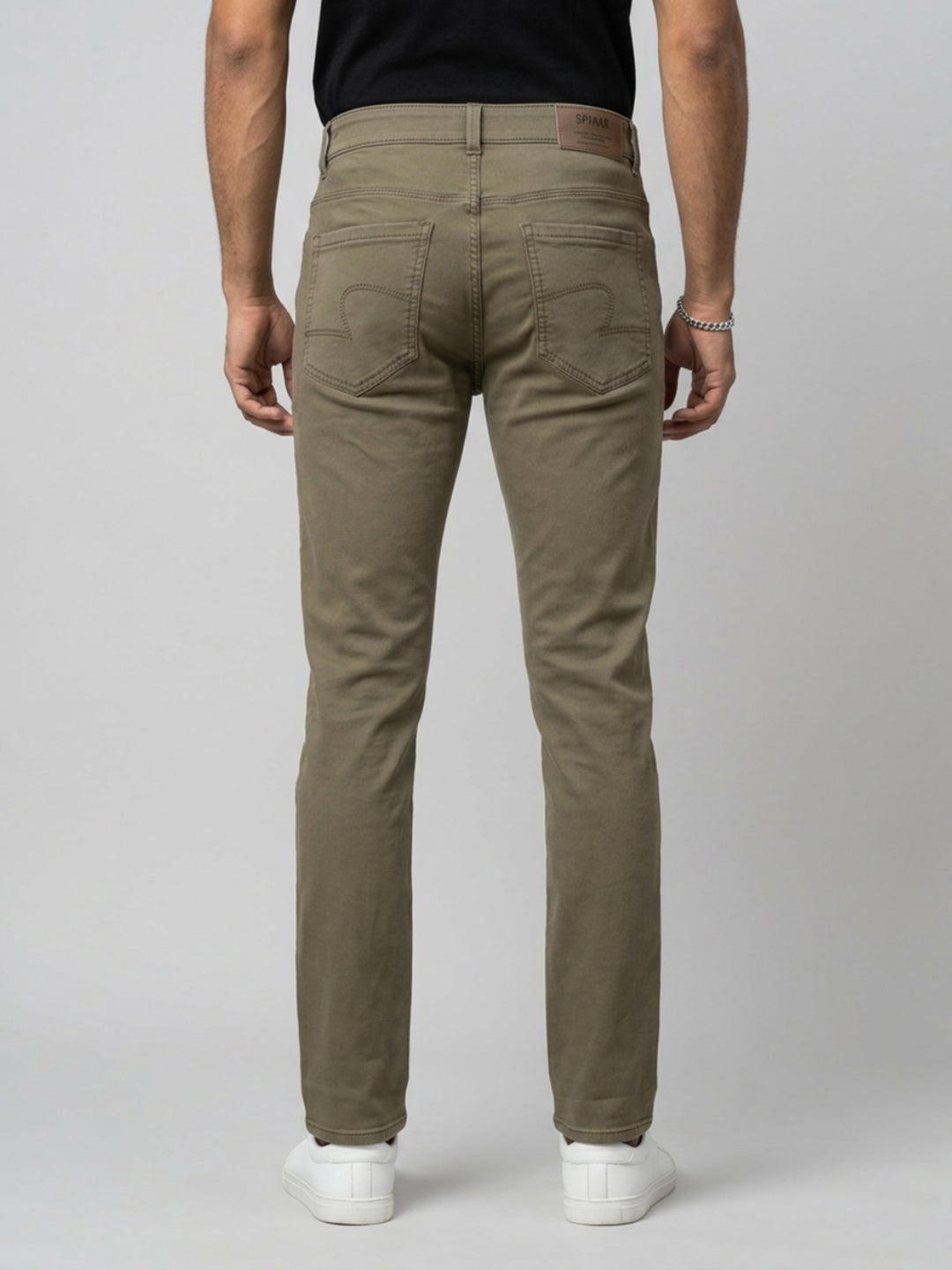 Men Rover Jeans Regular Fit Green Mid Rise