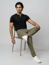 Men Rover Jeans Regular Fit Green Mid Rise