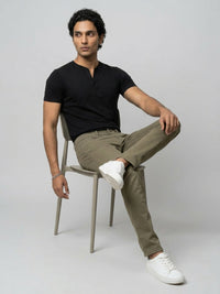 Men Rover Jeans Regular Fit Green Mid Rise