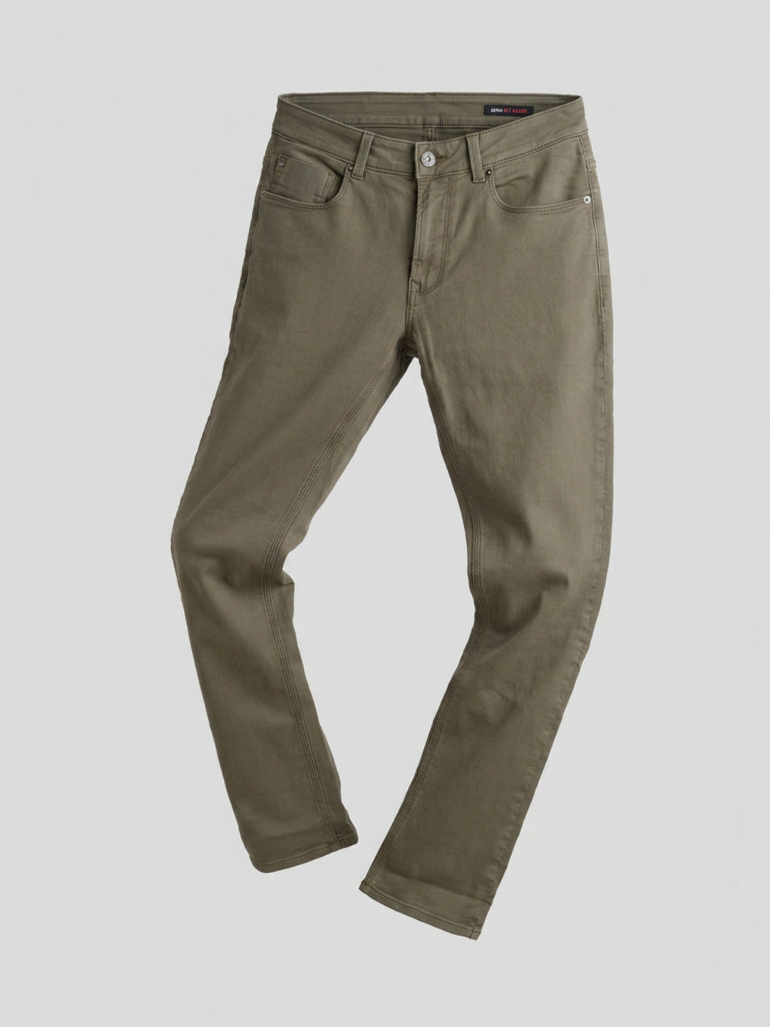 Men Rover Jeans Regular Fit Green Mid Rise