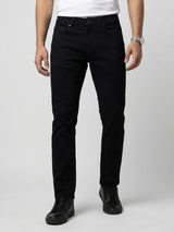 Men Rover Jeans Regular Fit Black Mid Rise