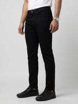 Men Rover Jeans Regular Fit Black Mid Rise