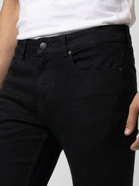 Men Rover Jeans Regular Fit Black Mid Rise