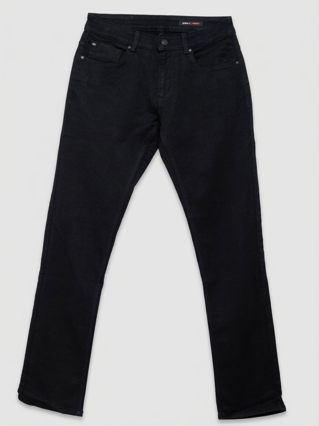 Men Rover Jeans Regular Fit Black Mid Rise