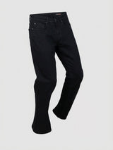 Men Rover Jeans Regular Fit Black Mid Rise