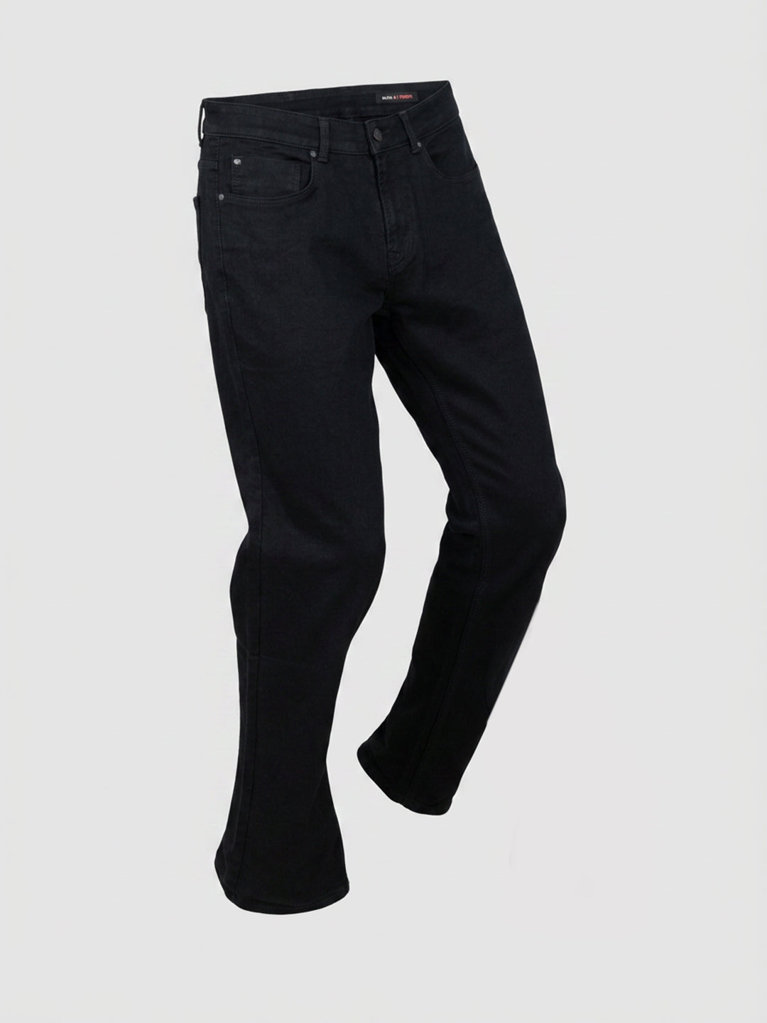 Men Rover Jeans Regular Fit Black Mid Rise