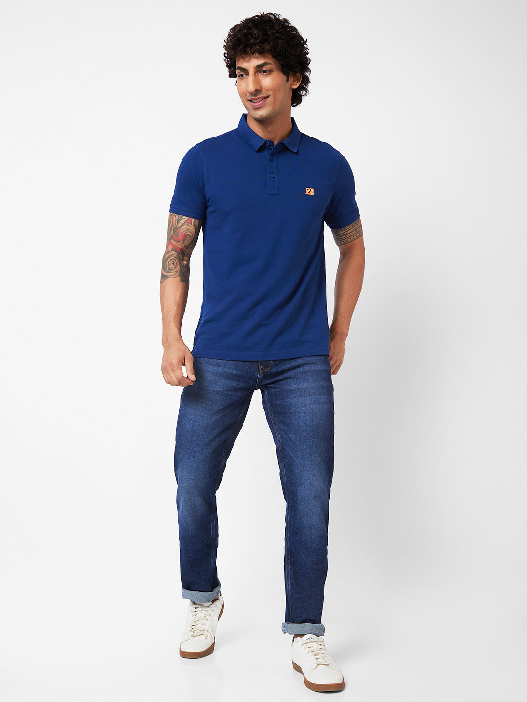 Spykar Men Mid Rise Heavy Fade Jeans