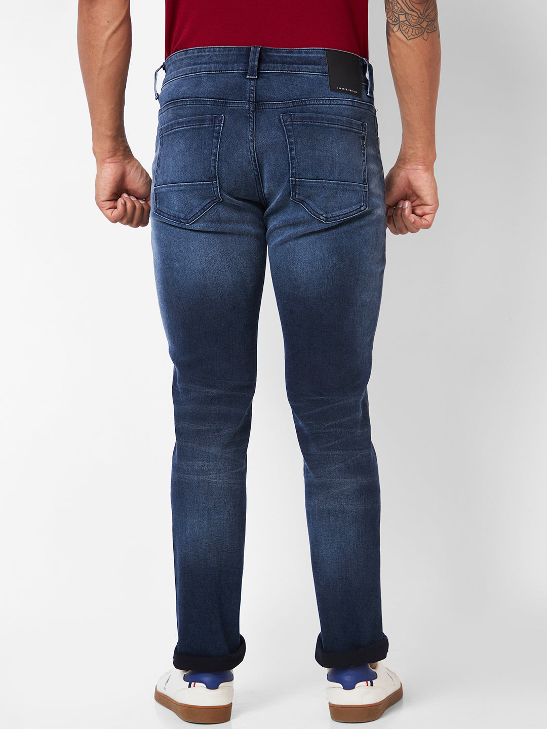 Spykar Men Heavy Fade Clean Look Cotton Jeans