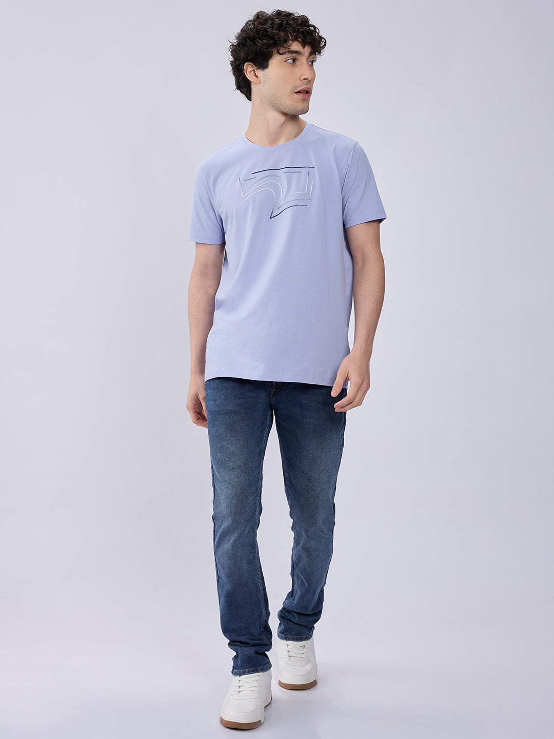 Spykar Raw Blue Low Rise Slim Fit Casual Jeans For Men