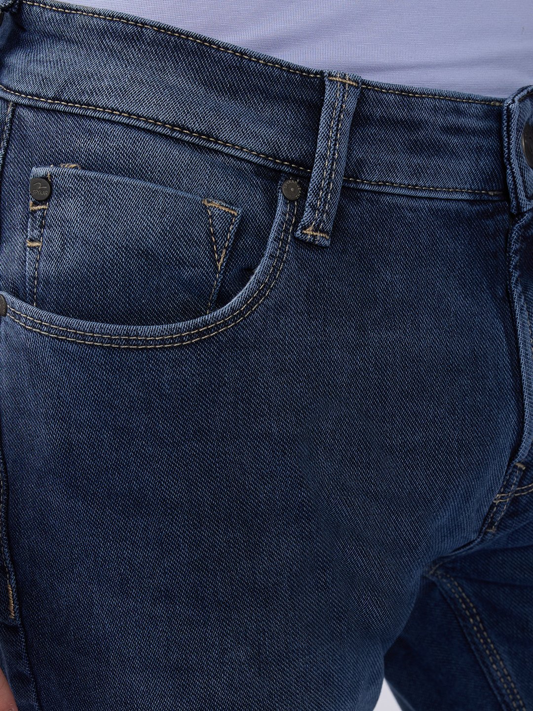 Spykar Raw Blue Low Rise Slim Fit Casual Jeans For Men