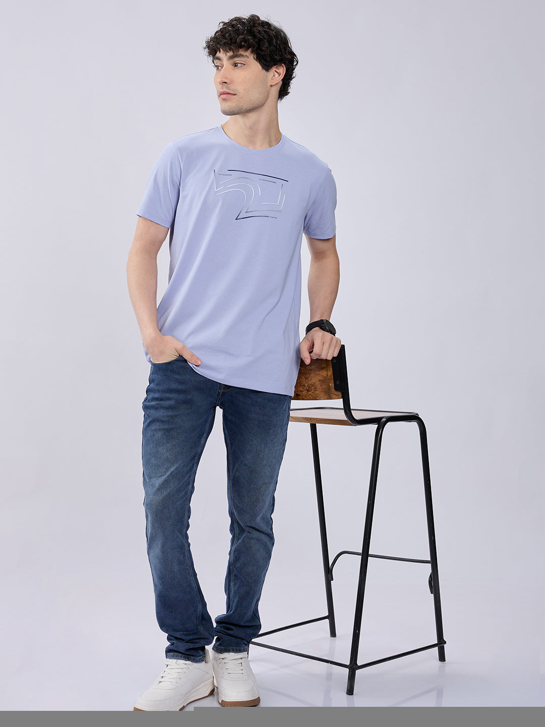 Spykar Raw Blue Low Rise Slim Fit Casual Jeans For Men