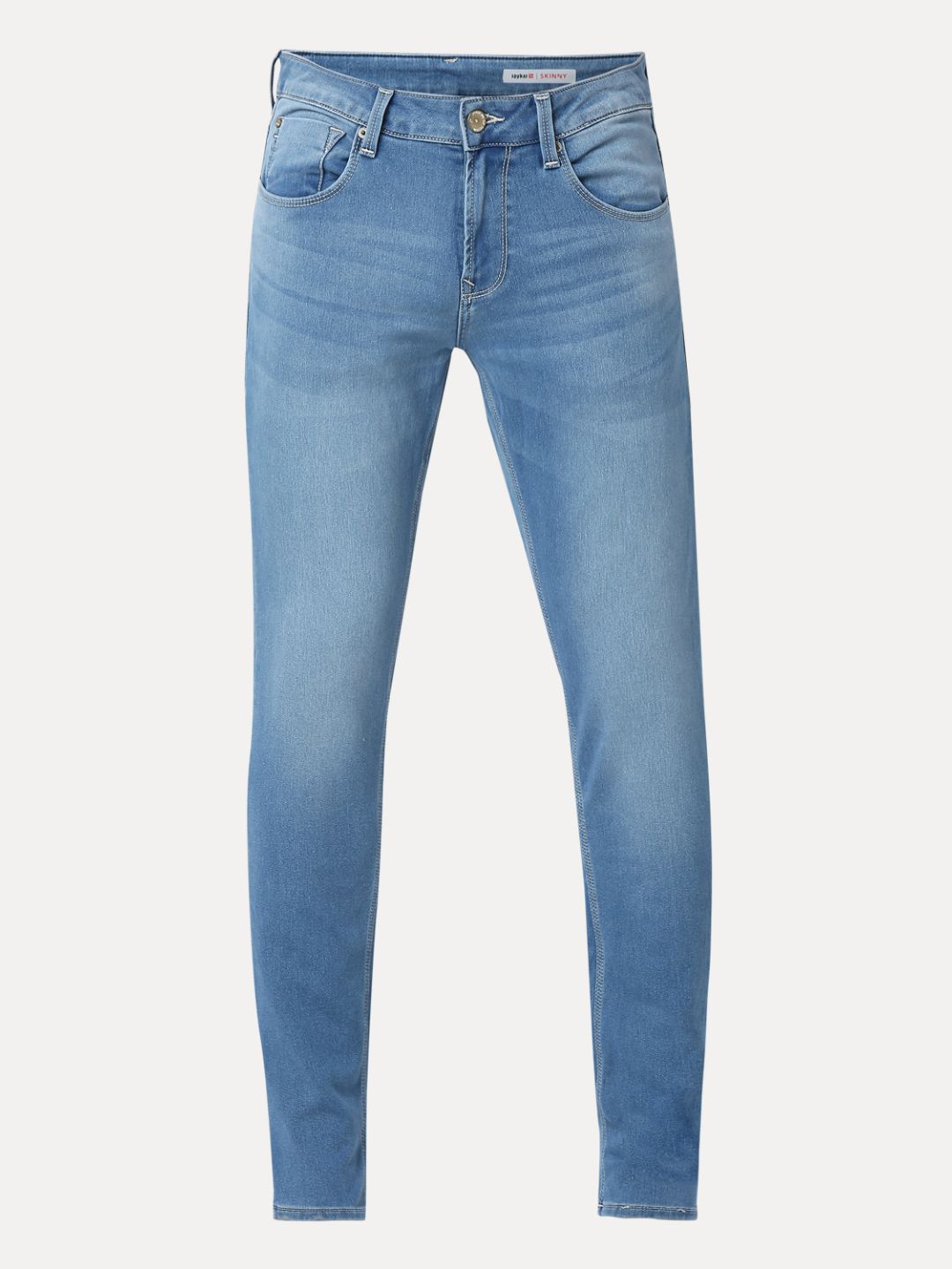 Spykar Blue Slim Fit Low Rise Jeans For Men