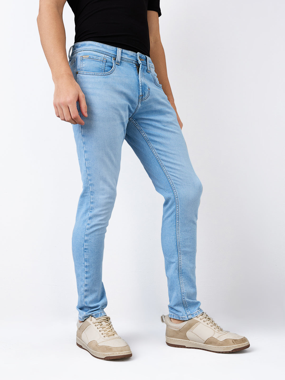 Spykar Slim Fit Low Rise Cotton Jeans For Men