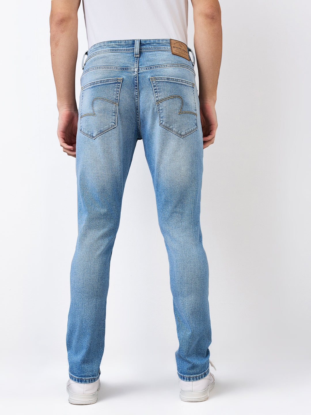 Spykar Slim Fit Low Rise Cotton Jeans For Men