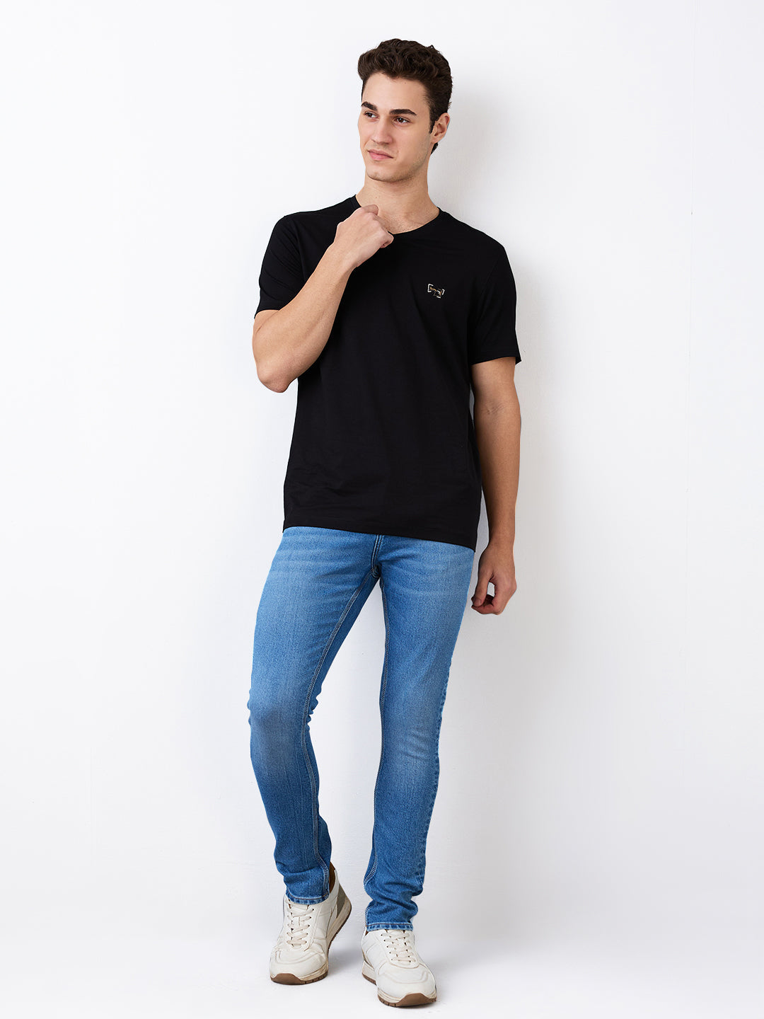 Spykar Slim Fit Low Rise Cotton Jeans For Men