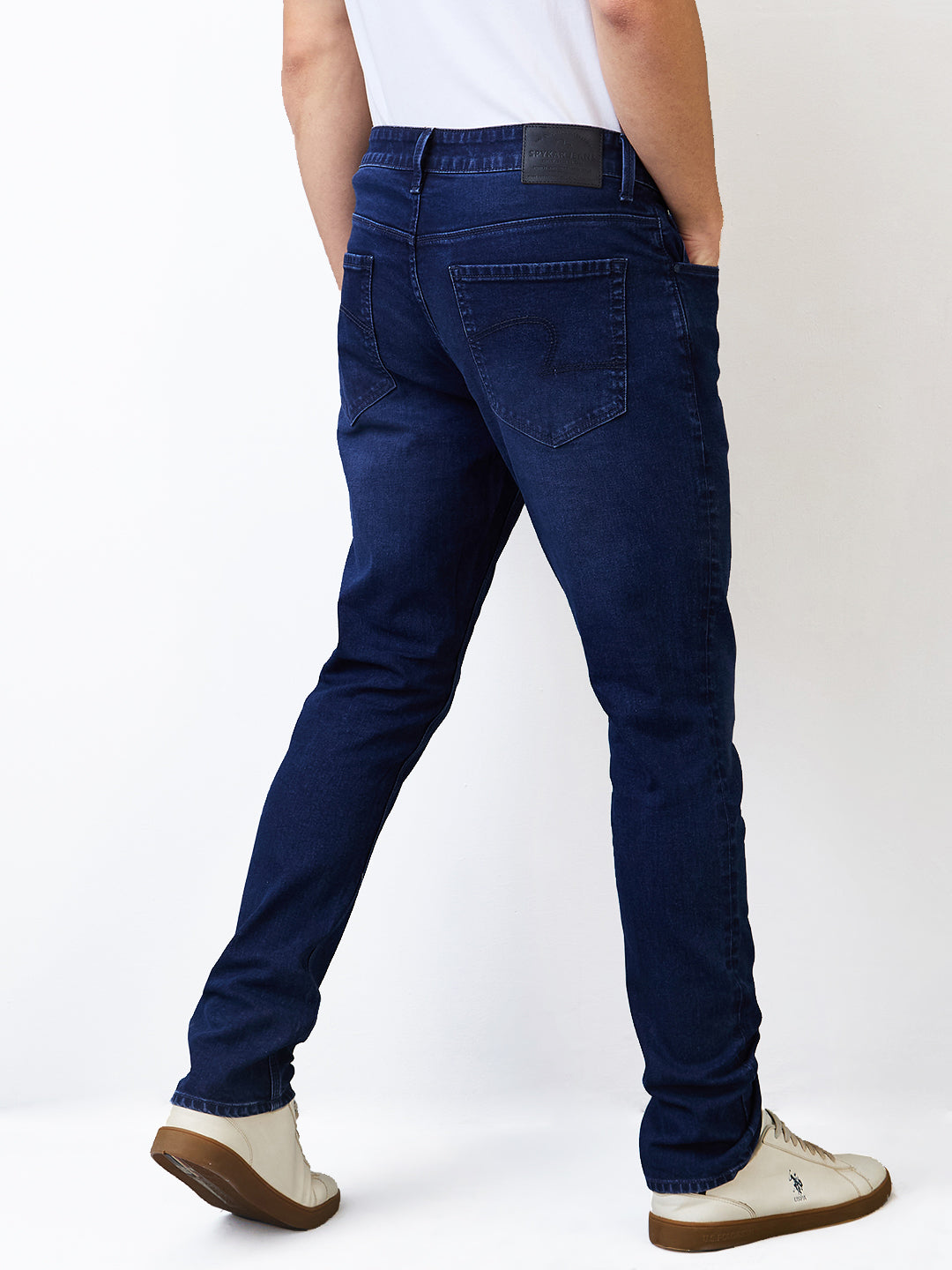 Spykar Slim Fit Low Rise Cotton Jeans For Men