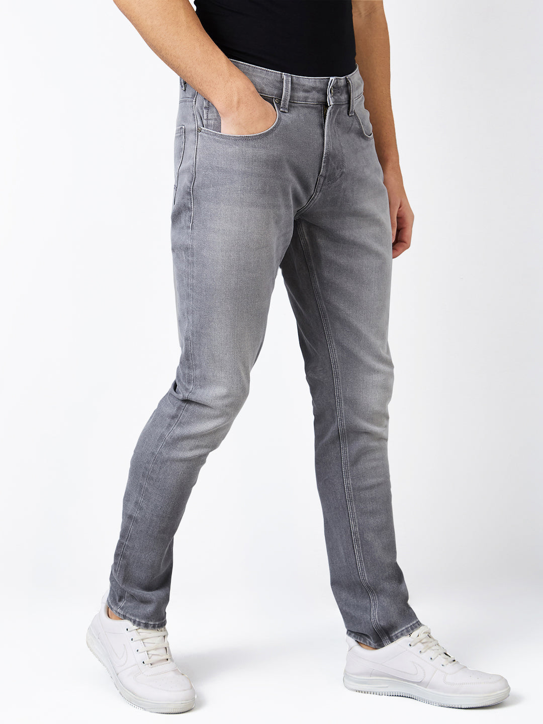 Spykar Slim Fit Low Rise Cotton Jeans For Men