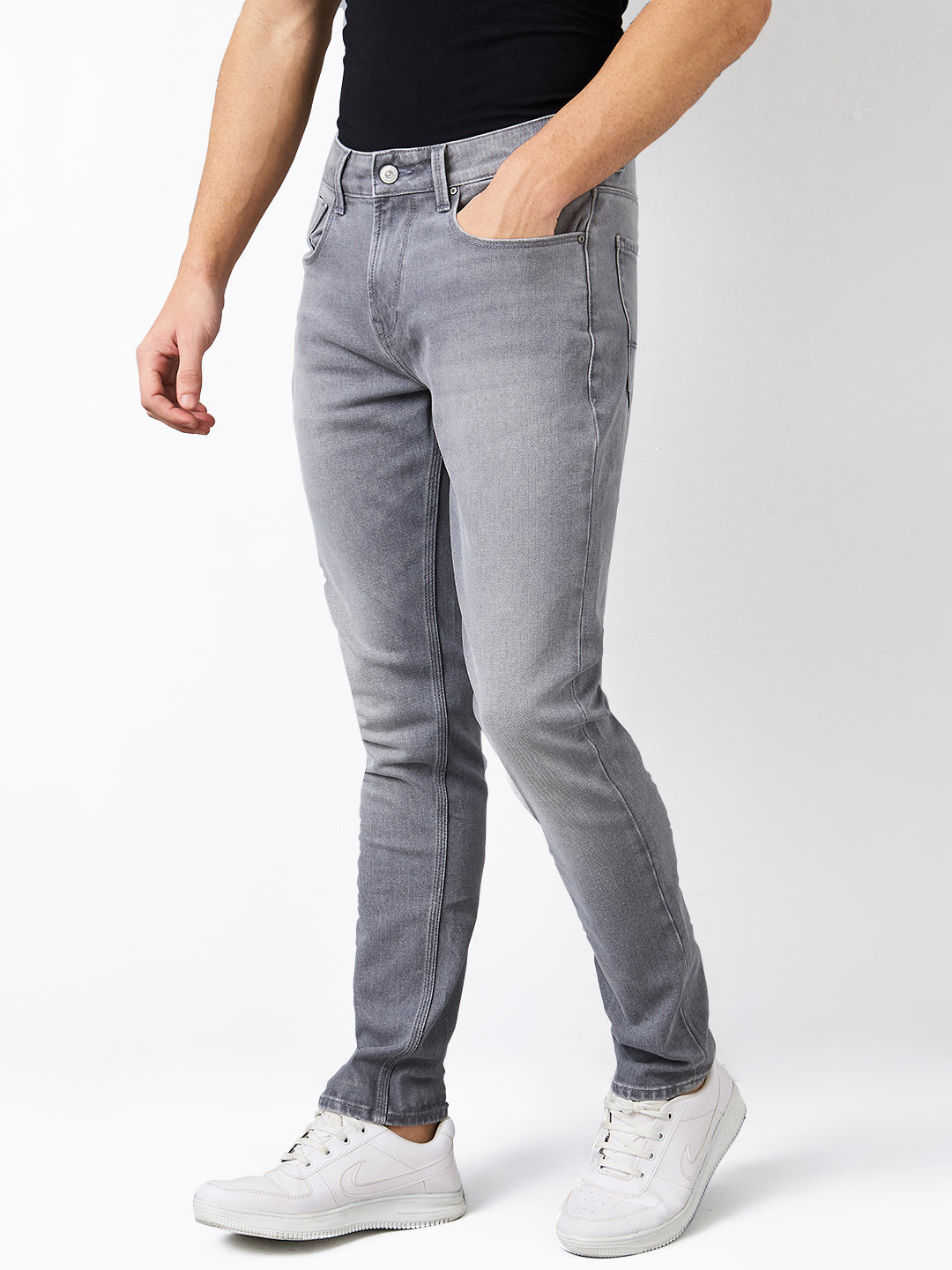 Spykar Slim Fit Low Rise Cotton Jeans For Men