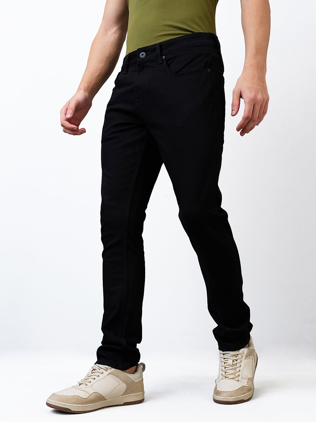 Spykar Slim Fit Low Rise Cotton Jeans For Men