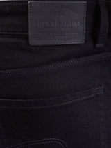 Men Jeans Slim Fit Black Low Rise
