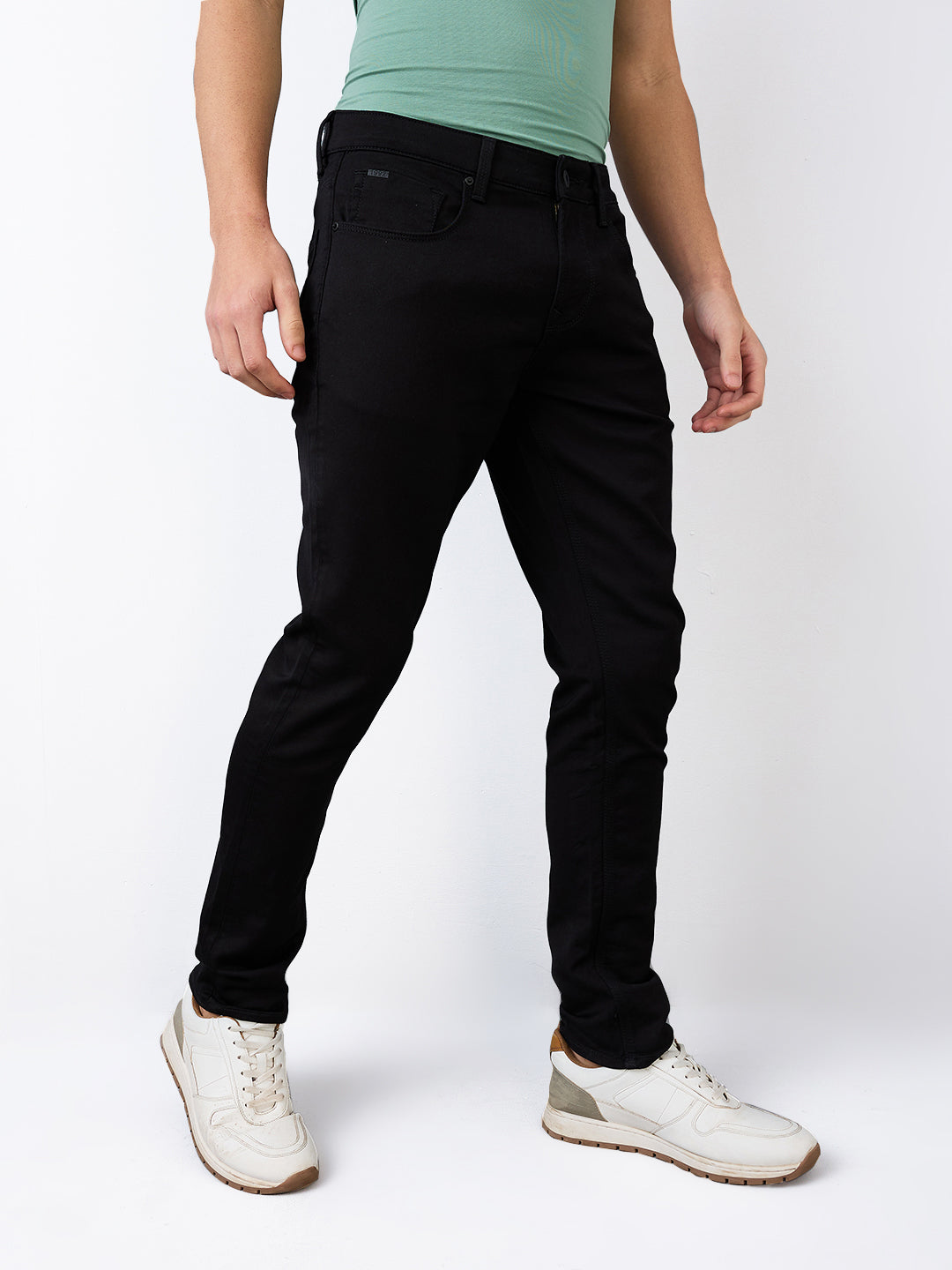 Spykar Slim Fit Low Rise Cotton Jeans For Men