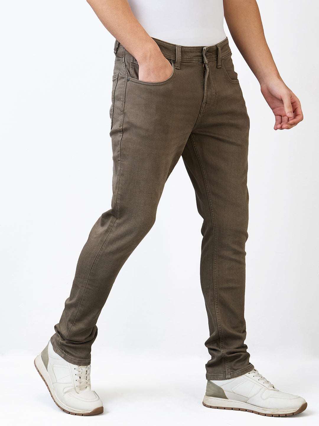 Spykar Slim Fit Low Rise Cotton Jeans For Men