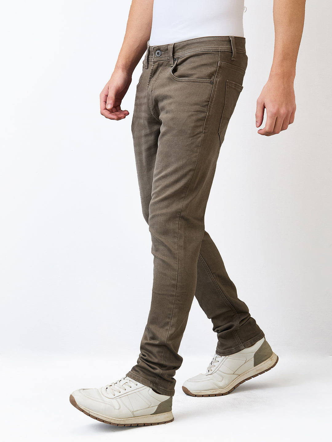 Spykar Slim Fit Low Rise Cotton Jeans For Men