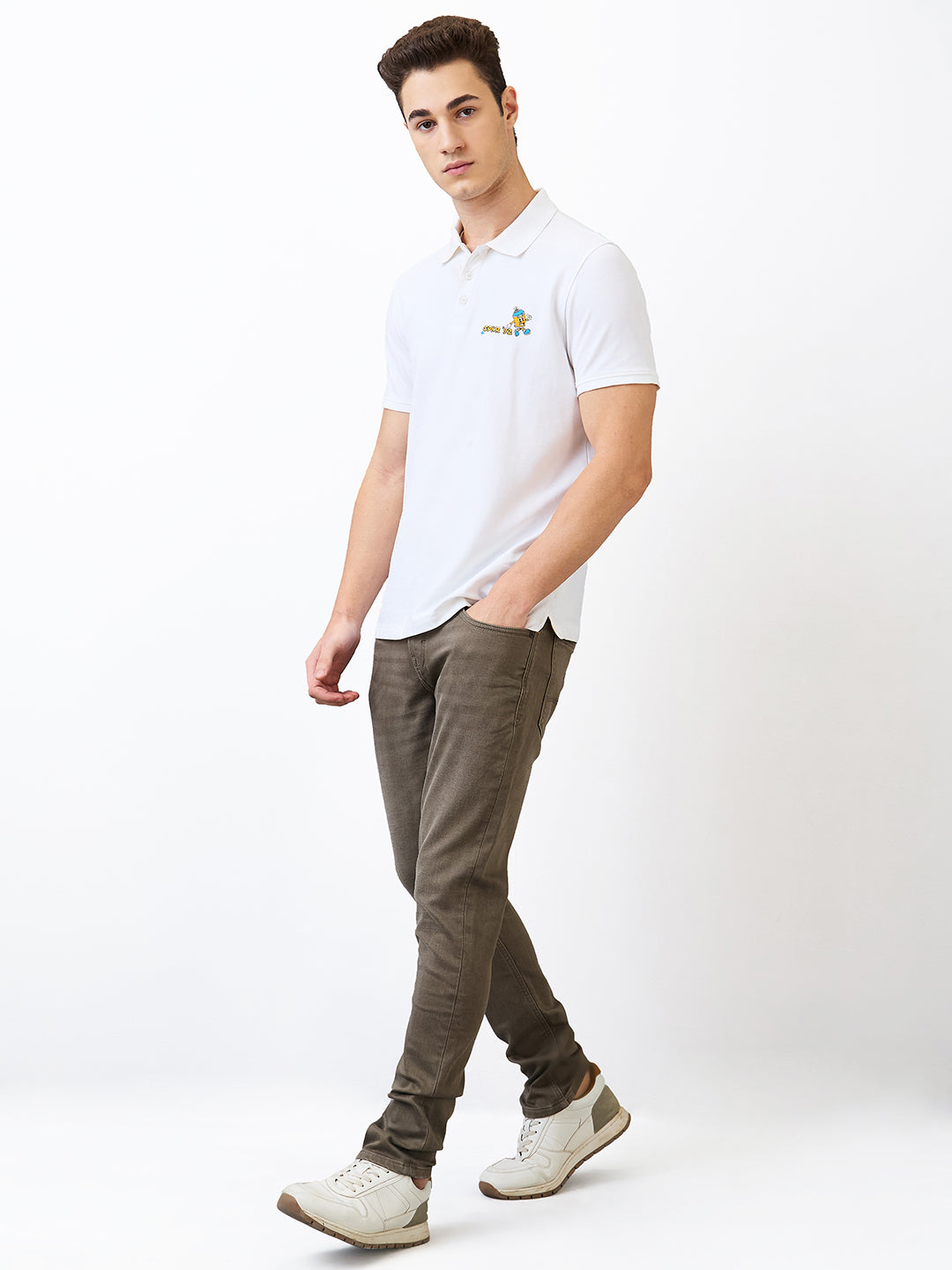 Spykar Slim Fit Low Rise Cotton Jeans For Men