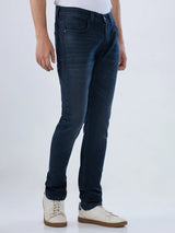 Men Jeans Slim Fit Blue Low Rise