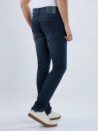 Men Jeans Slim Fit Blue Low Rise