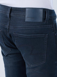 Men Jeans Slim Fit Blue Low Rise