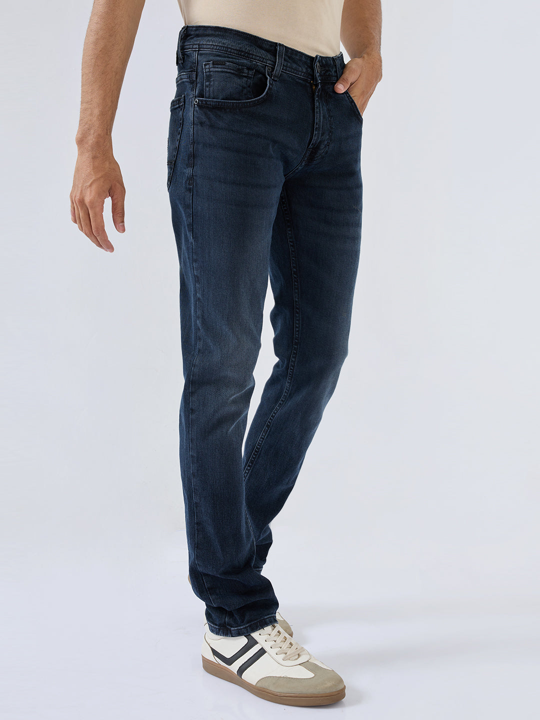 Men Nico Jeans Slim Fit Black Low Rise