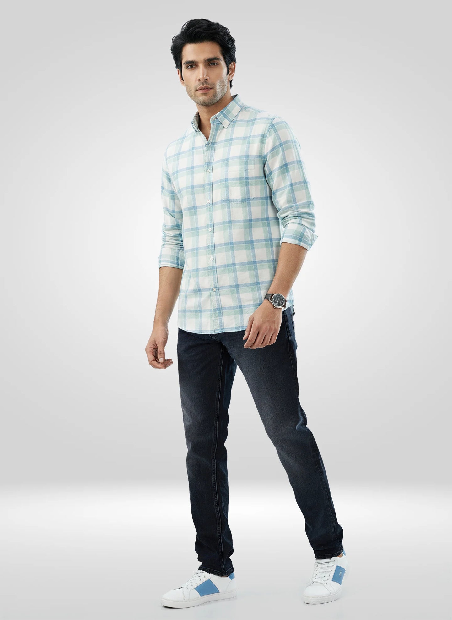 Men Jeans Slim Fit Black Low Rise