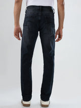 Men Kano Jeans Slim Fit Black Low Rise