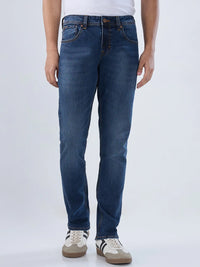 Men Kano Jeans Slim Fit Dark Blue Low Rise