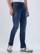 Men Kano Jeans Slim Fit Dark Blue Low Rise