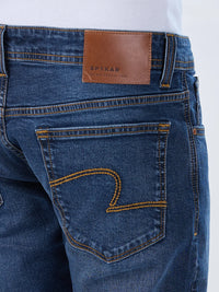 Men Kano Jeans Slim Fit Dark Blue Low Rise
