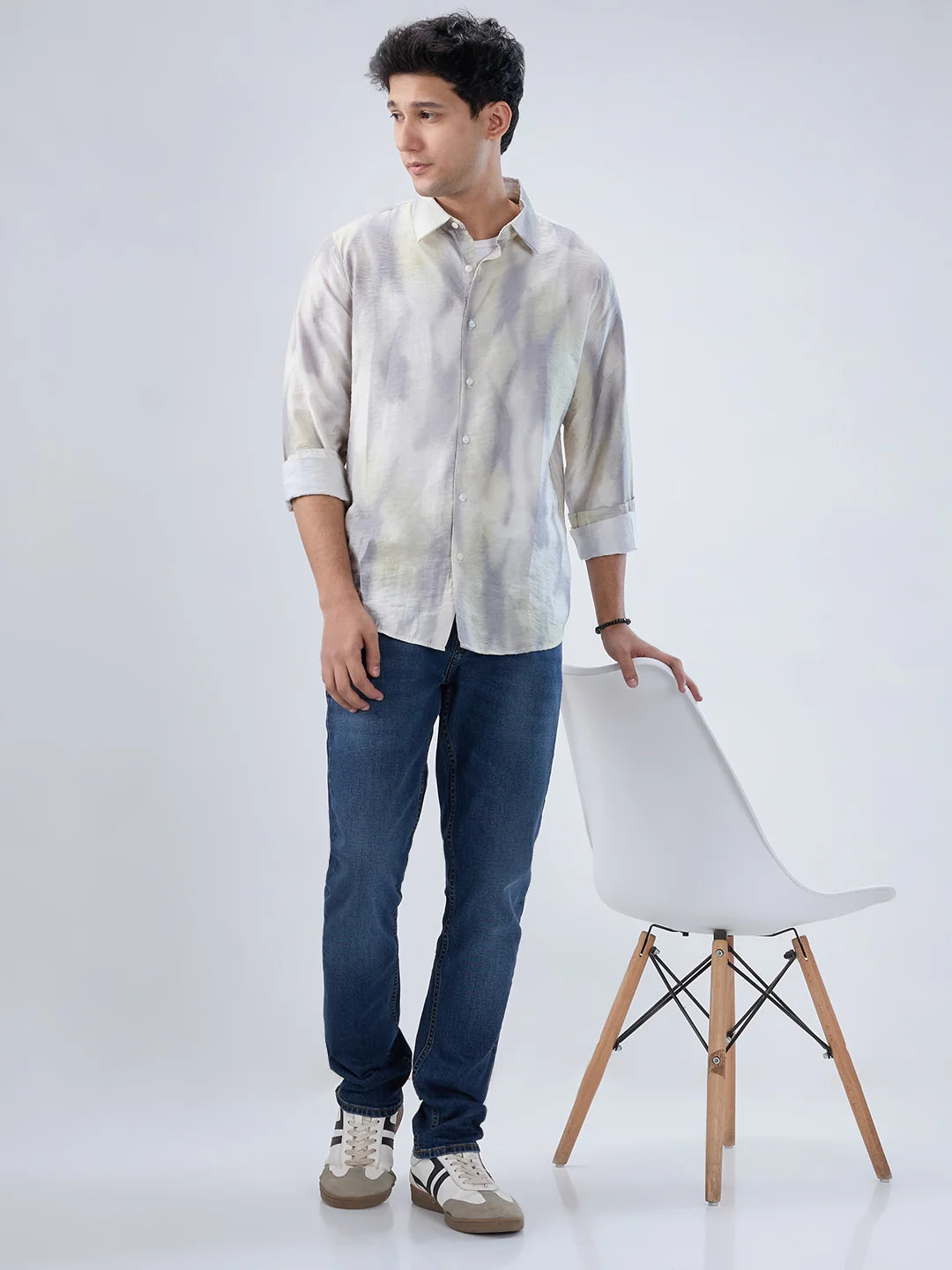 Men Kano Jeans Slim Fit Dark Blue Low Rise