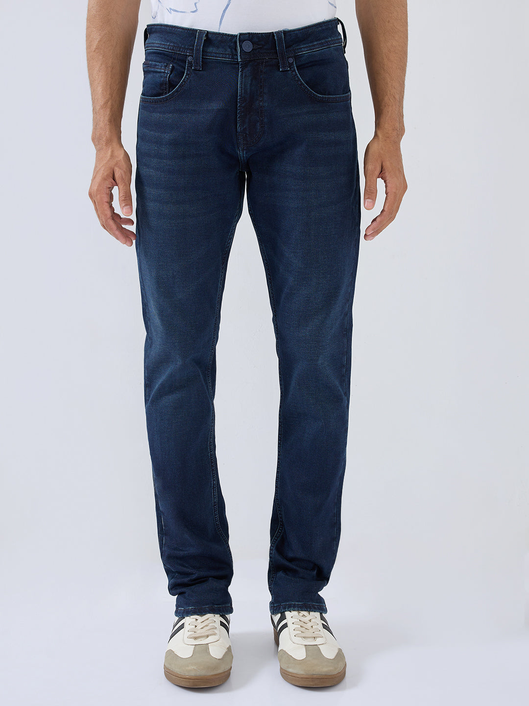 Men Nico Jeans Slim Fit Dark Blue Low Rise