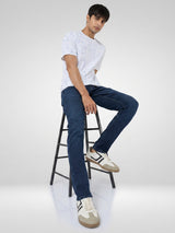 Men Nico Jeans Slim Fit Dark Blue Low Rise