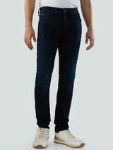 Men Kano Jeans Slim Fit Dark Blue Low Rise