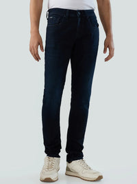 Men Kano Jeans Slim Fit Dark Blue Low Rise