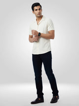 Men Kano Jeans Slim Fit Dark Blue Low Rise