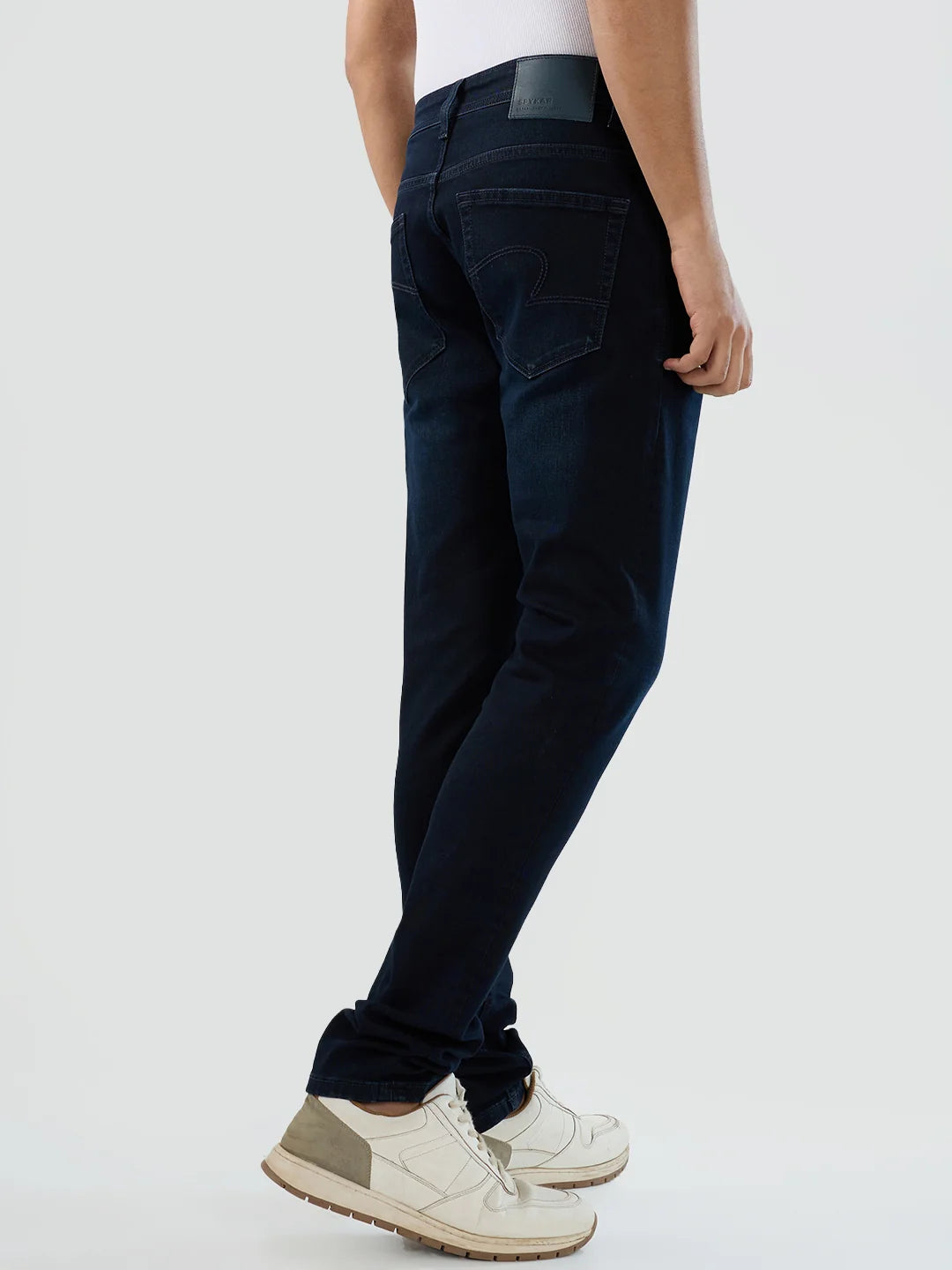 Men Kano Jeans Slim Fit Dark Blue Low Rise