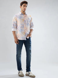 Men Kano Jeans Slim Fit Dark Blue Low Rise