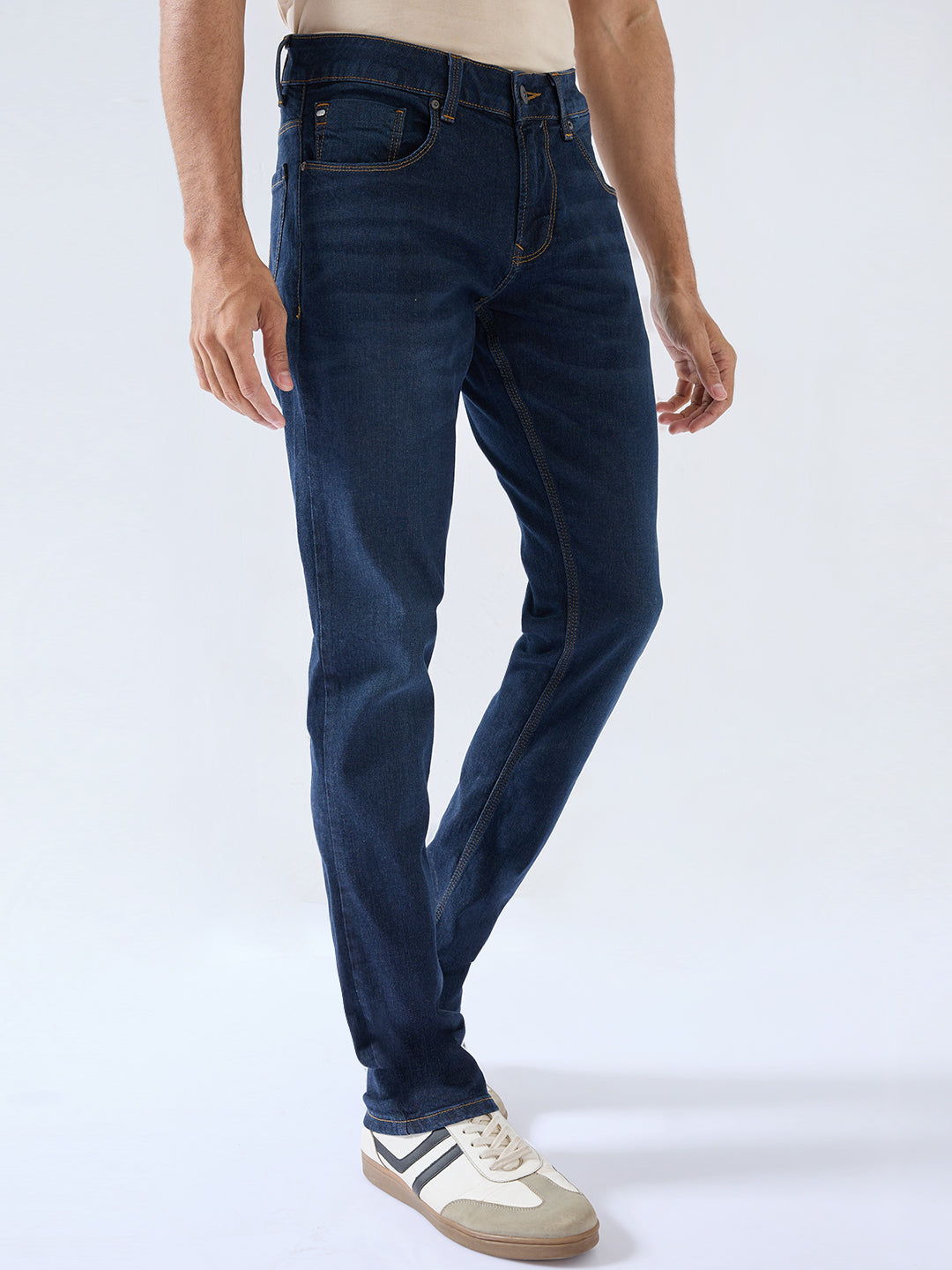 Men Nico Jeans Slim Fit Dark Blue Low Rise