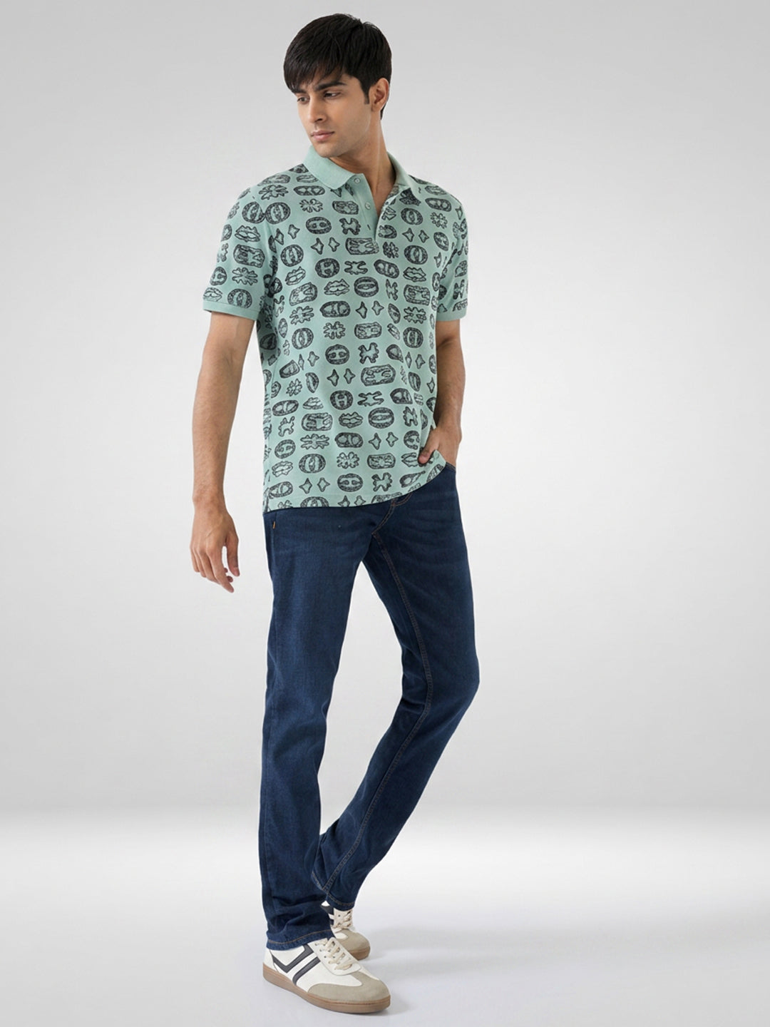 Men Nico Jeans Slim Fit Dark Blue Low Rise