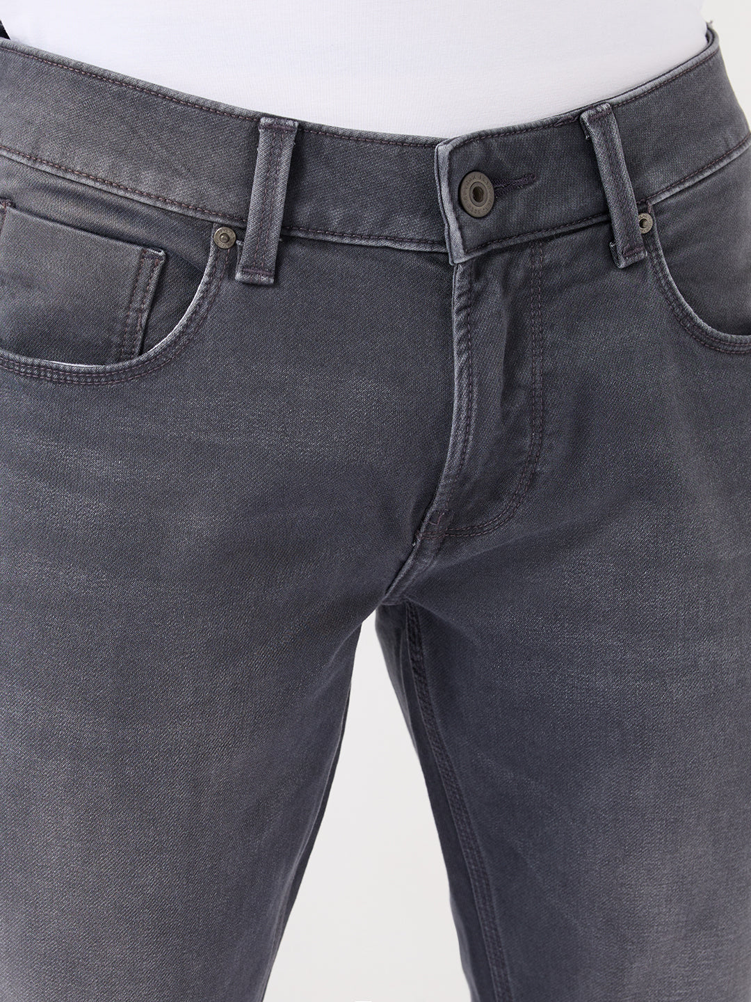 Men Nico Jeans Slim Fit Dark Grey Low Rise
